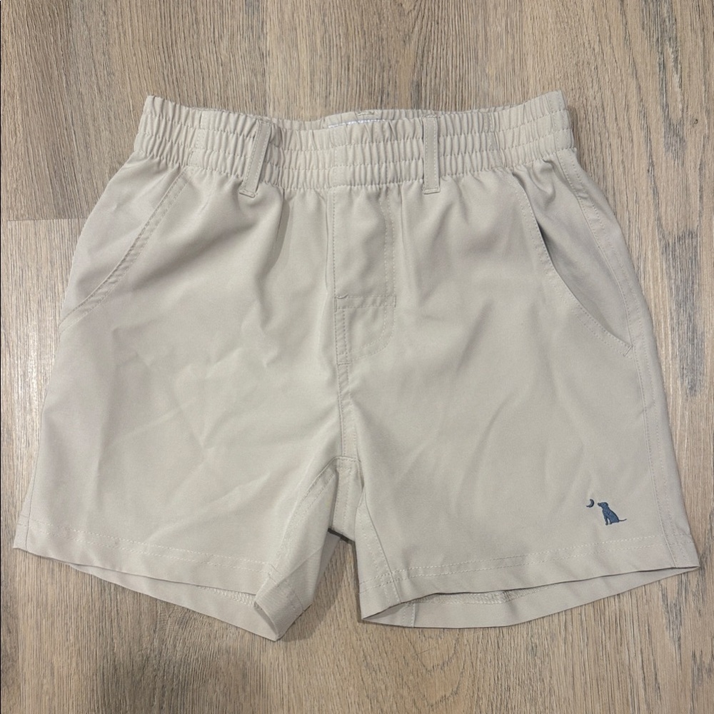 Kids' Light Tan Elastic Waist Shorts